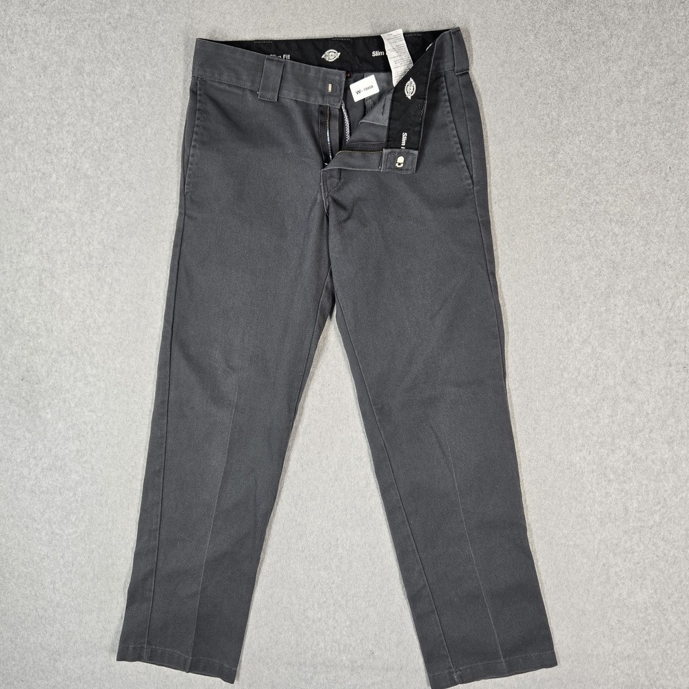 Dickies Men Pants 30X32 Gray Work Pants Dress Pants Twill Dickies FLEX